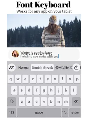 Font Keyboard android App screenshot 0