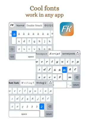 Font Keyboard android App screenshot 1